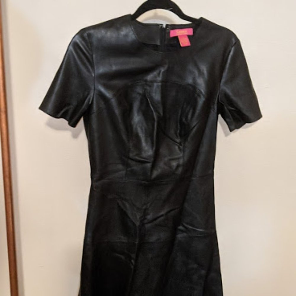 Catherine Malandrino (Faux) Leather Dress